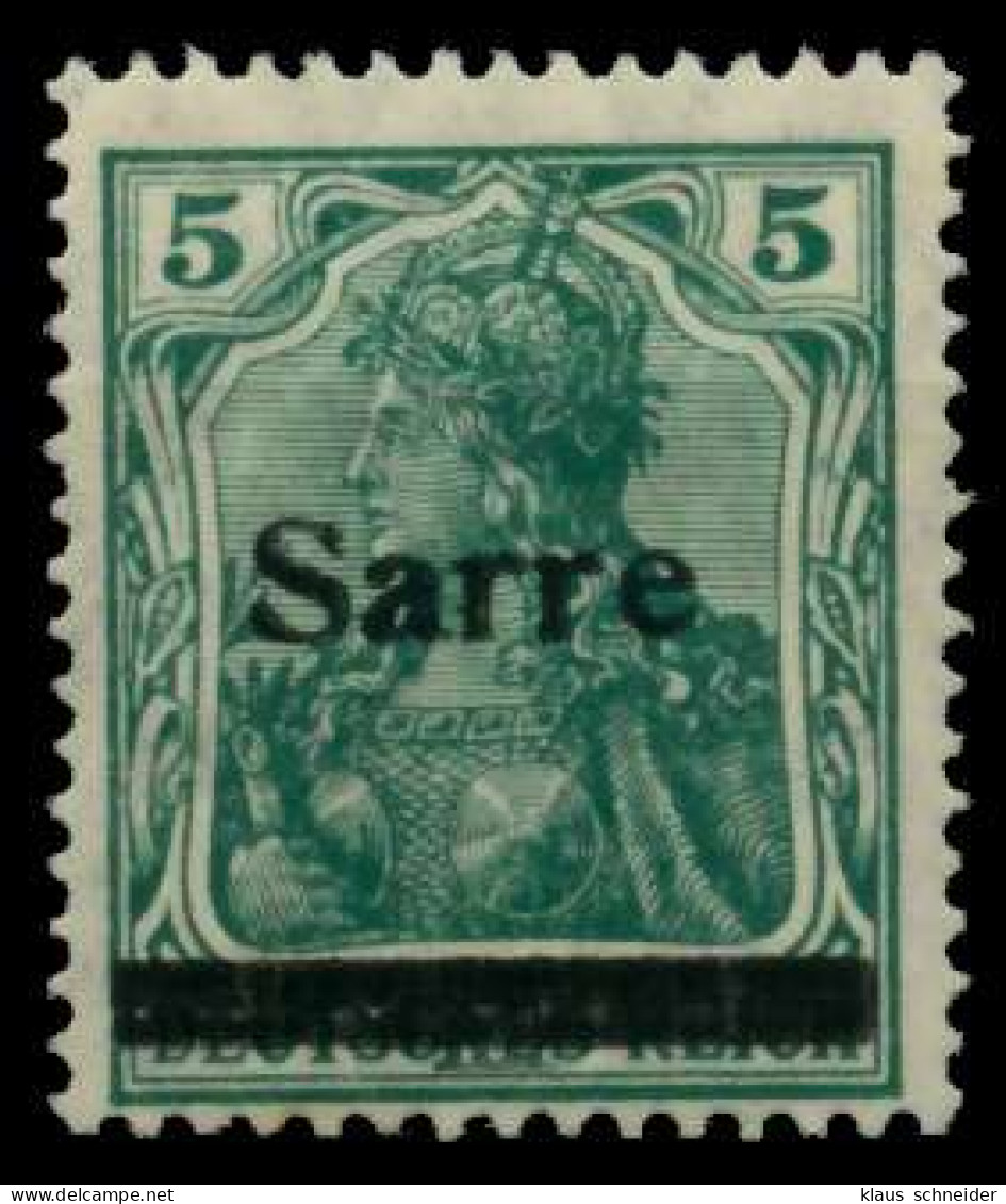 SAARGEBIET GERMANIA Nr 4III Ungebraucht X959236 - Unused Stamps