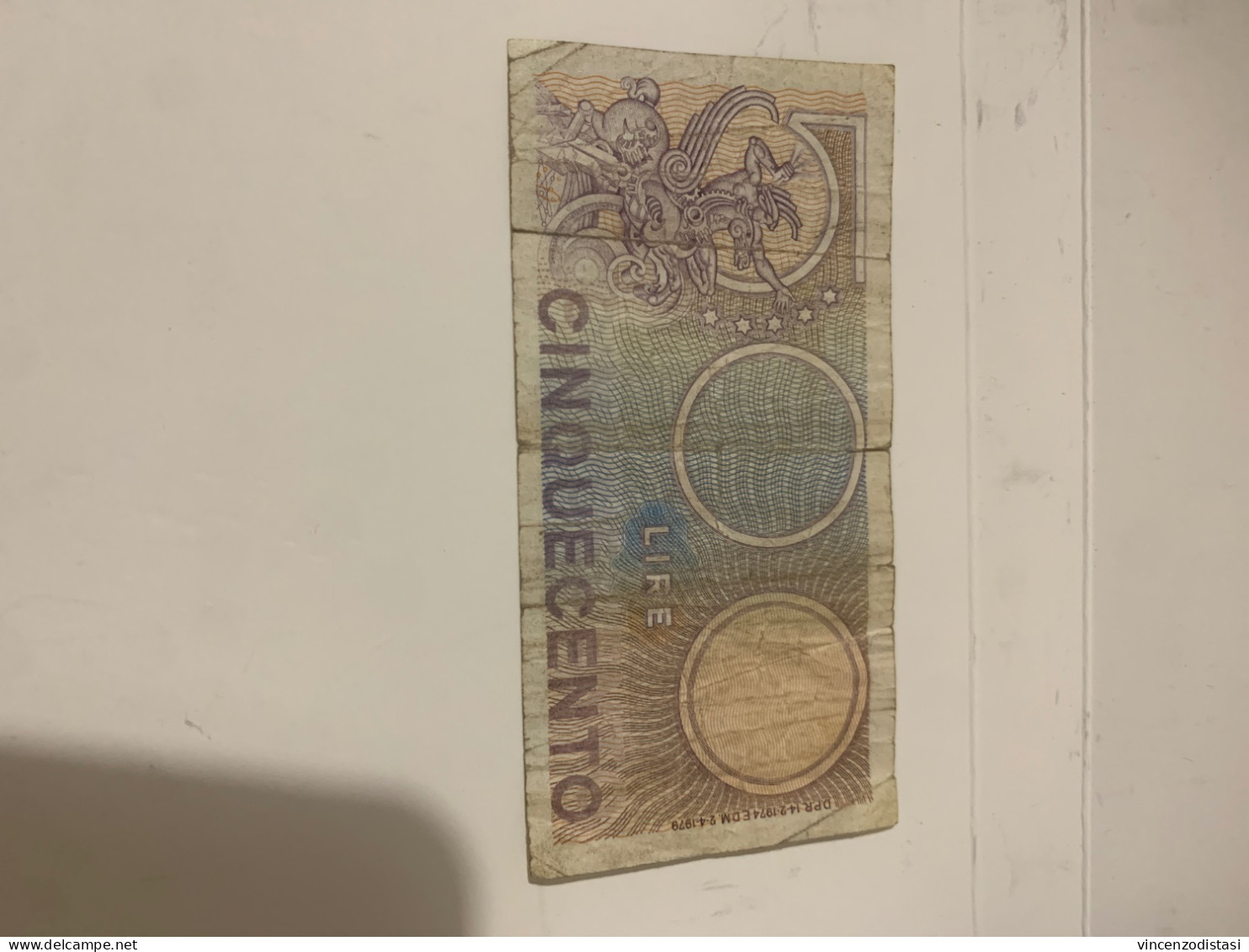 Biglietto Di Stato Cinquecento Lire Anno 1974 - 500 Liras