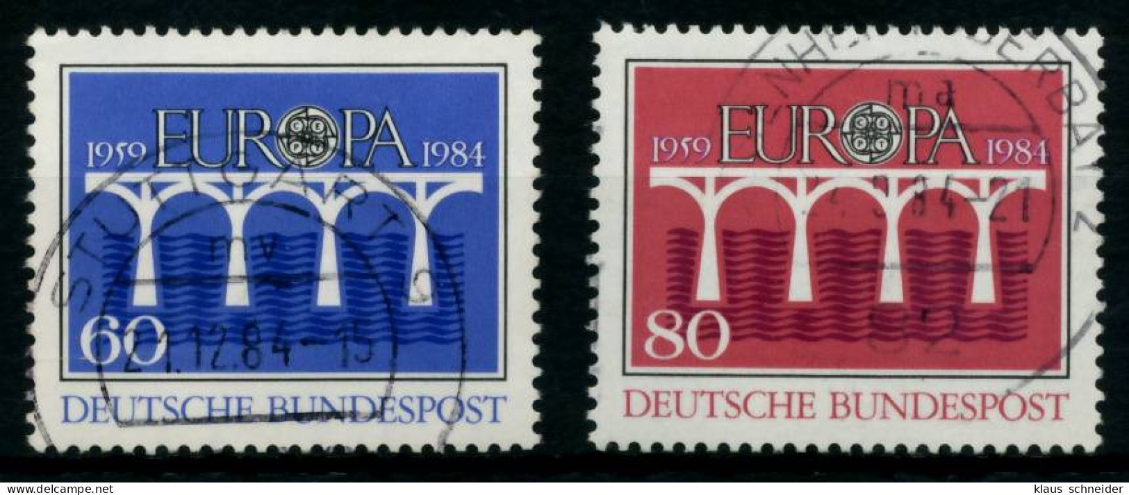 BRD BUND 1984 Nr 1210-1211 Zentrisch Gestempelt X6A649A - Used Stamps