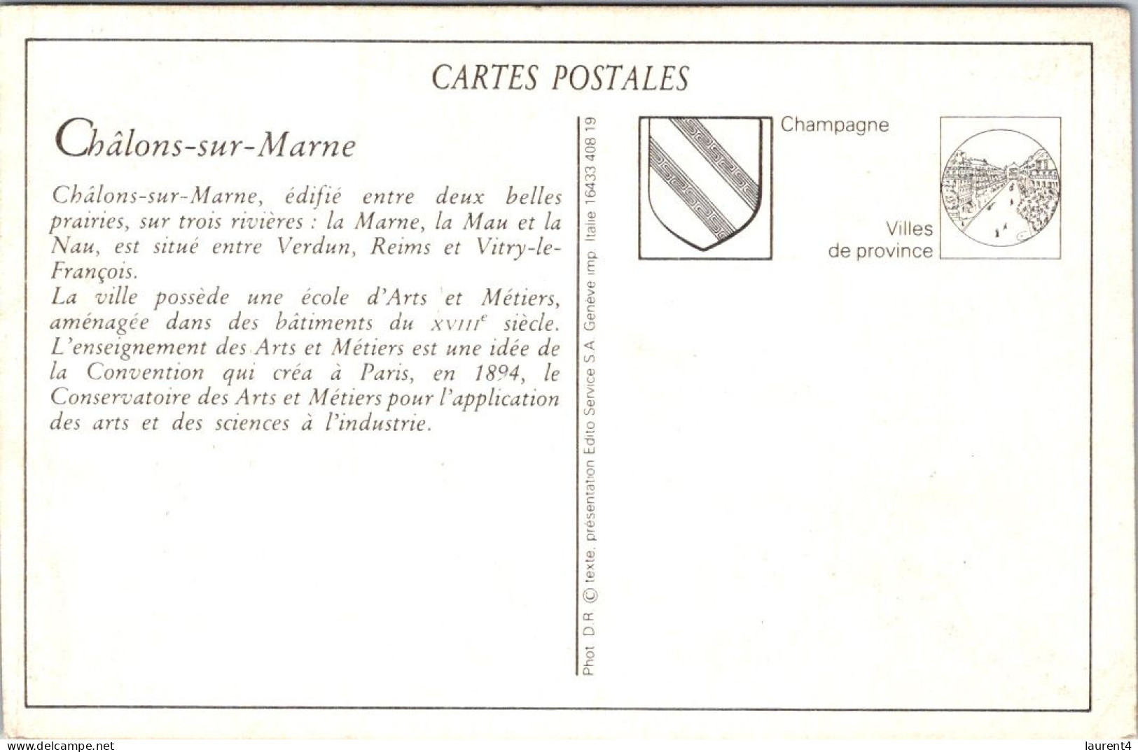 17-4-2024 (2 Z 16)  France -  Reproduction - Ecole De Chalon Sur Marne - Schulen