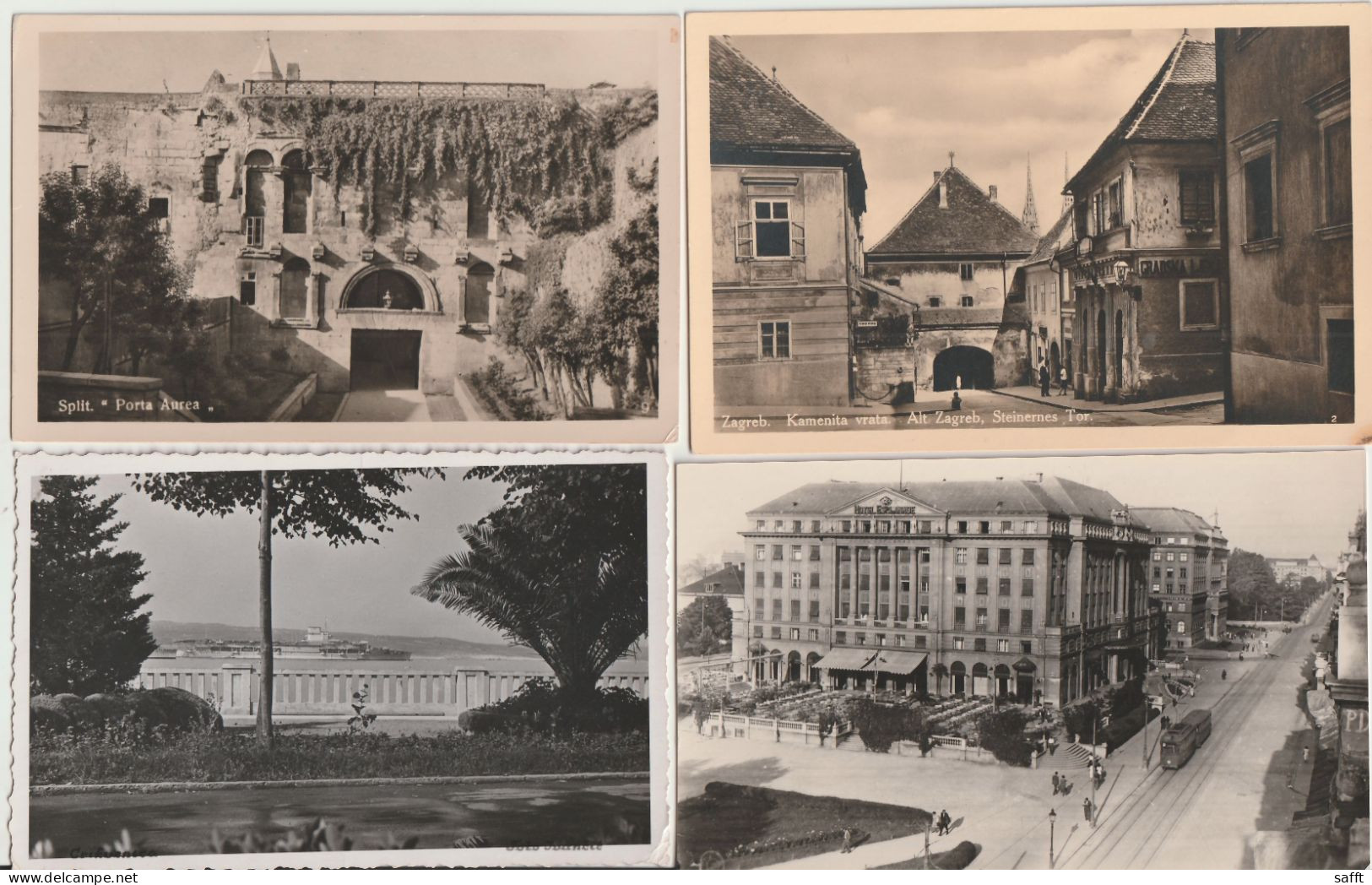 Lot Mit 9 Alten Ansichtskarten Kroatien Um 1930 - Zagreb, Split, Dubrovnik Etc. - Croazia