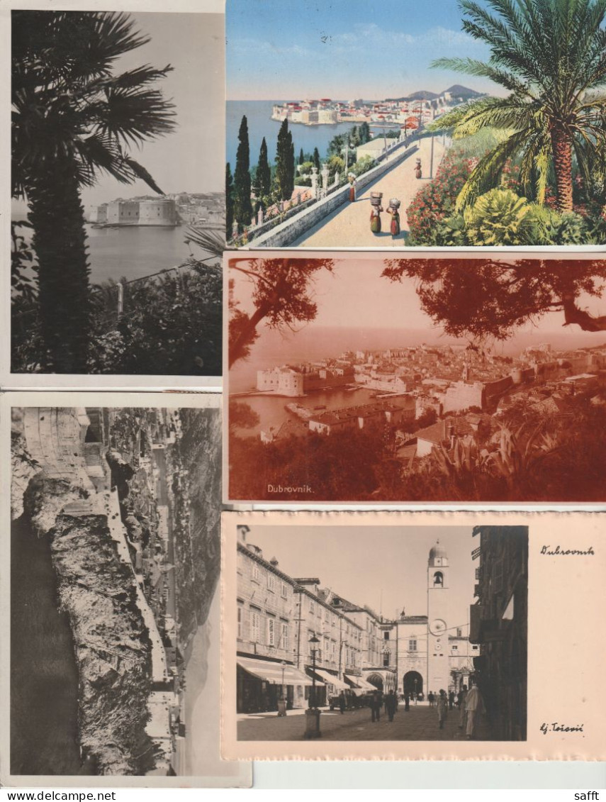 Lot Mit 9 Alten Ansichtskarten Kroatien Um 1930 - Zagreb, Split, Dubrovnik Etc. - Croatia