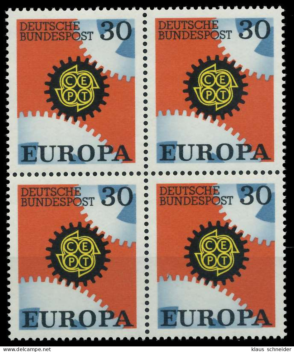 BRD BUND 1967 Nr 534 Postfrisch VIERERBLOCK X7F0976 - Ungebraucht
