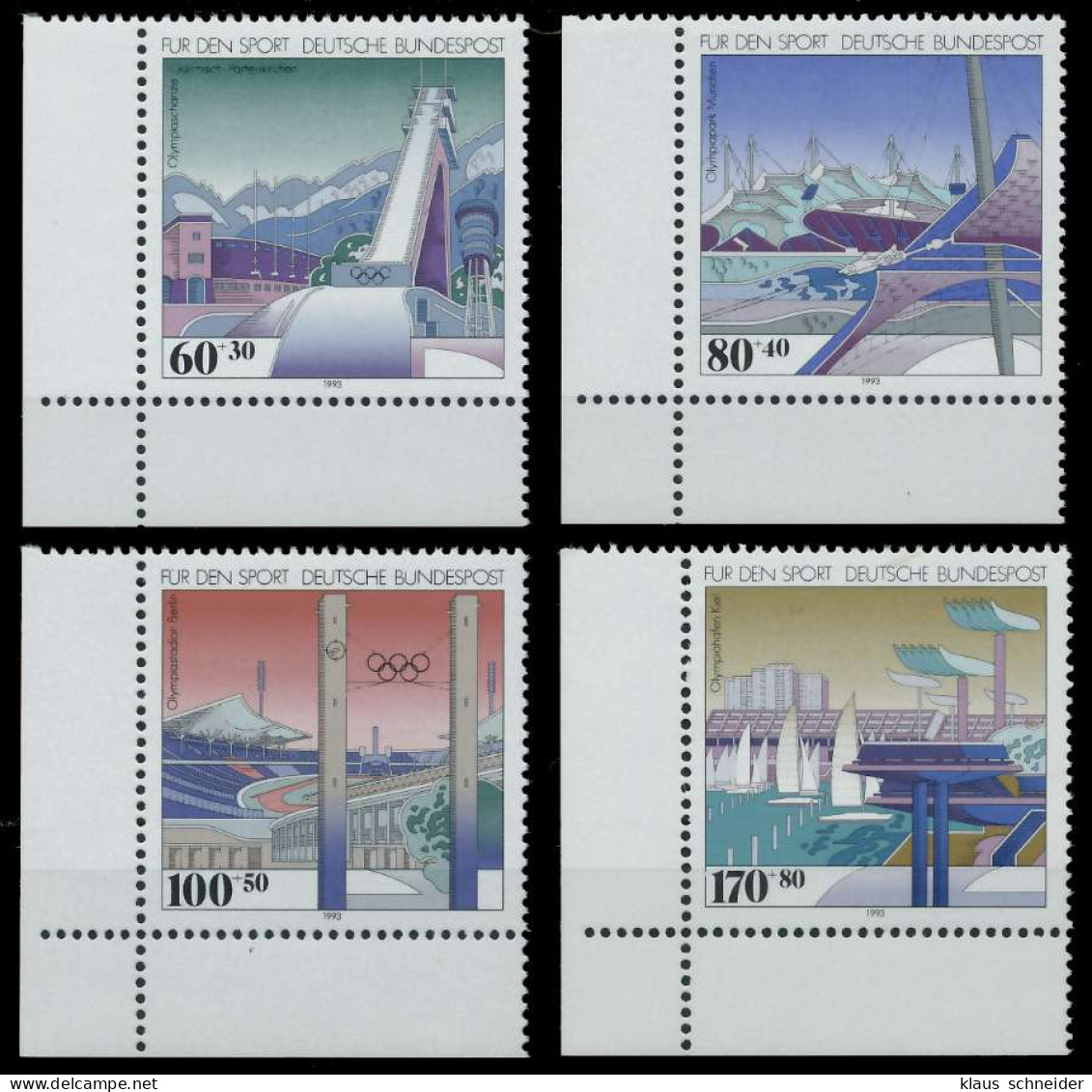 BRD 1993 Nr 1650-1653 Postfrisch ECKE-ULI X7F9ECE - Neufs