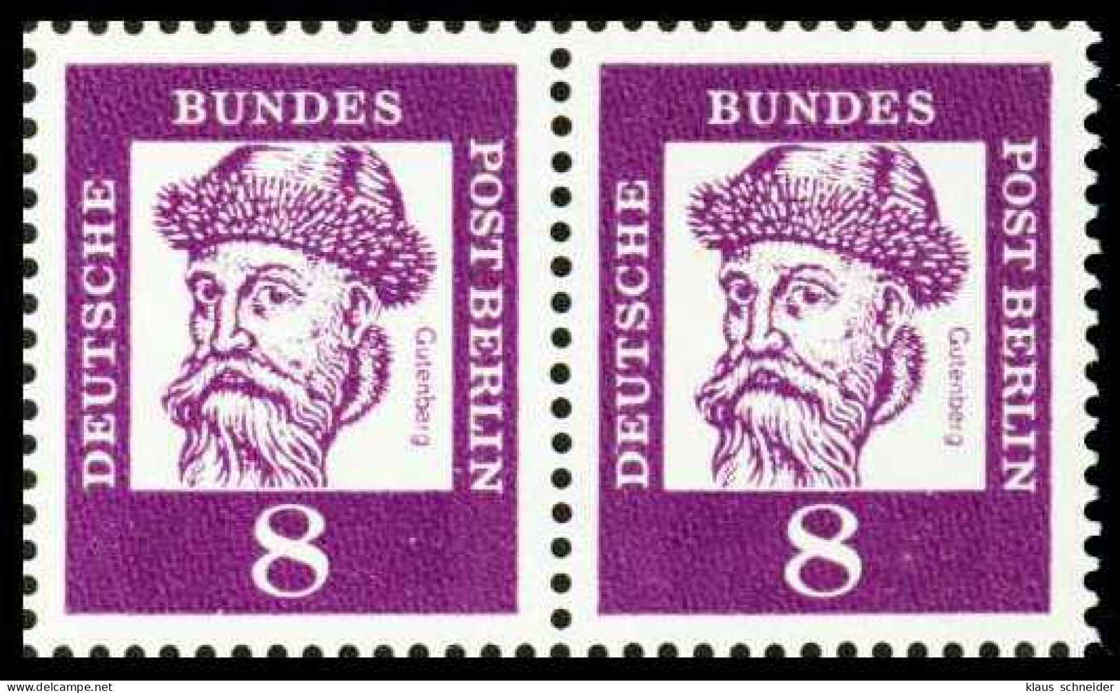 BERLIN DS BED. DEUT. Nr 201 Postfrisch WAAGR PAAR S5F9232 - Unused Stamps