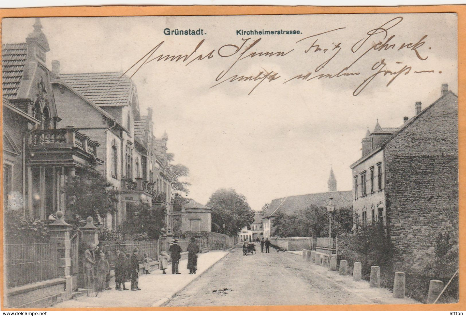 Grunstadt Germany 1908 Postcard - Gruenstadt