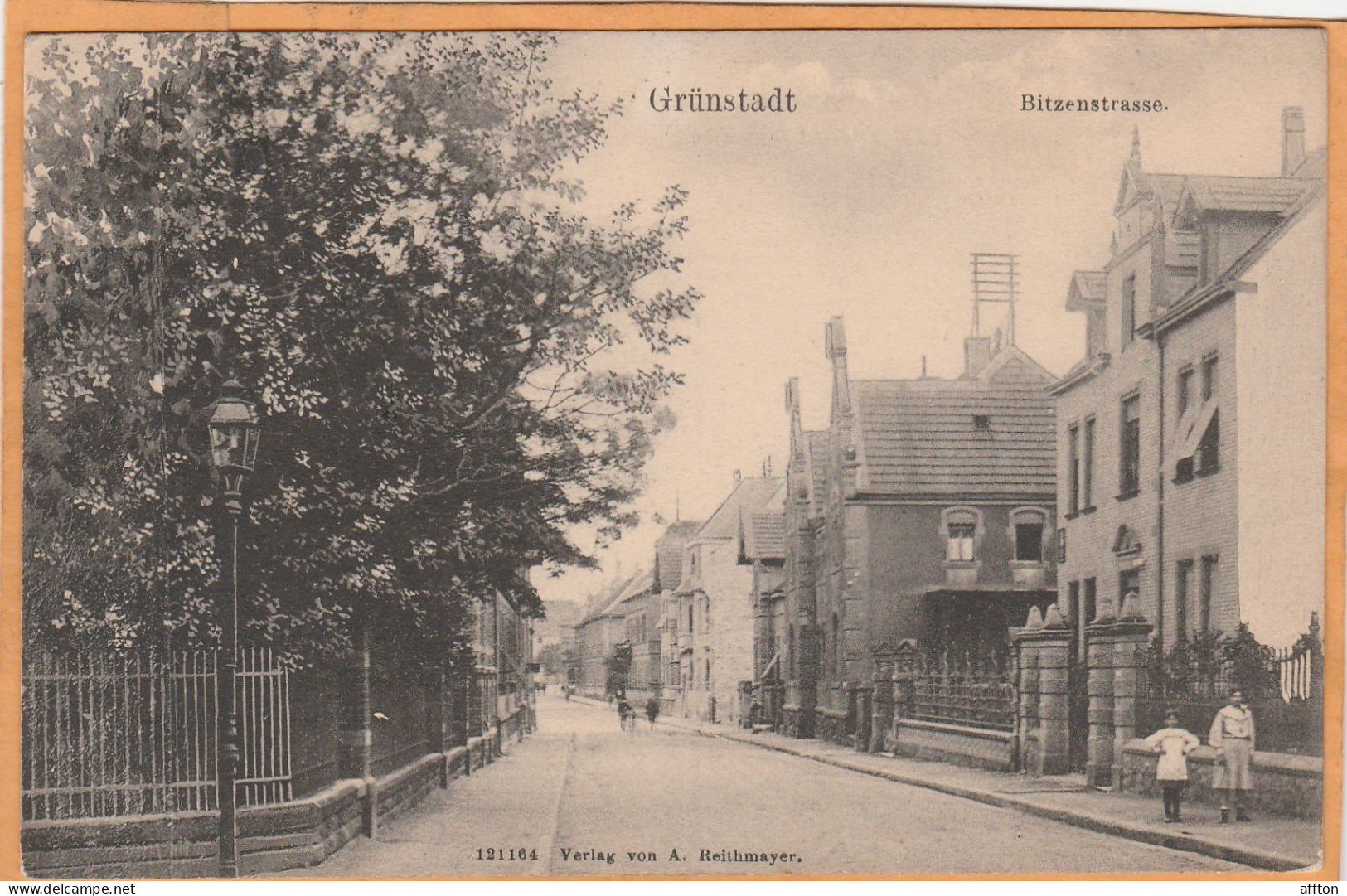 Grunstadt Germany 1908 Postcard - Gruenstadt