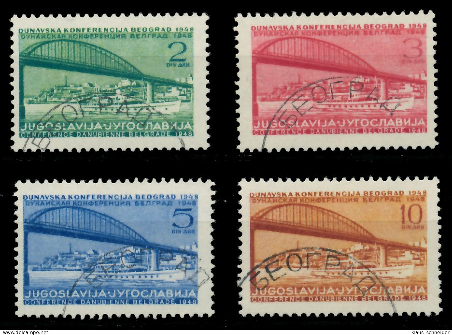 JUGOSLAWIEN 1948 Nr 548-551 Gestempelt X06A9B6 - Used Stamps