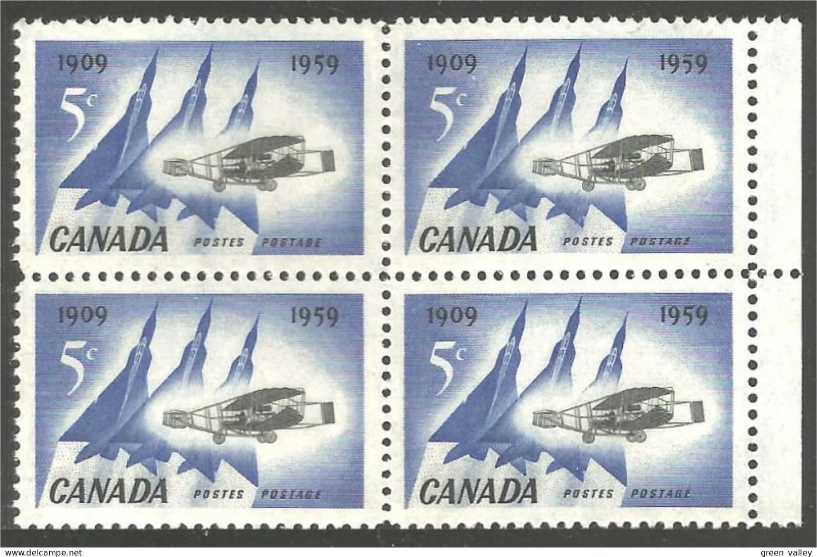 Canada Avion Silver Dart Jet Planes Block/4 MNH ** Neuf SC (03-83c) - Nuovi