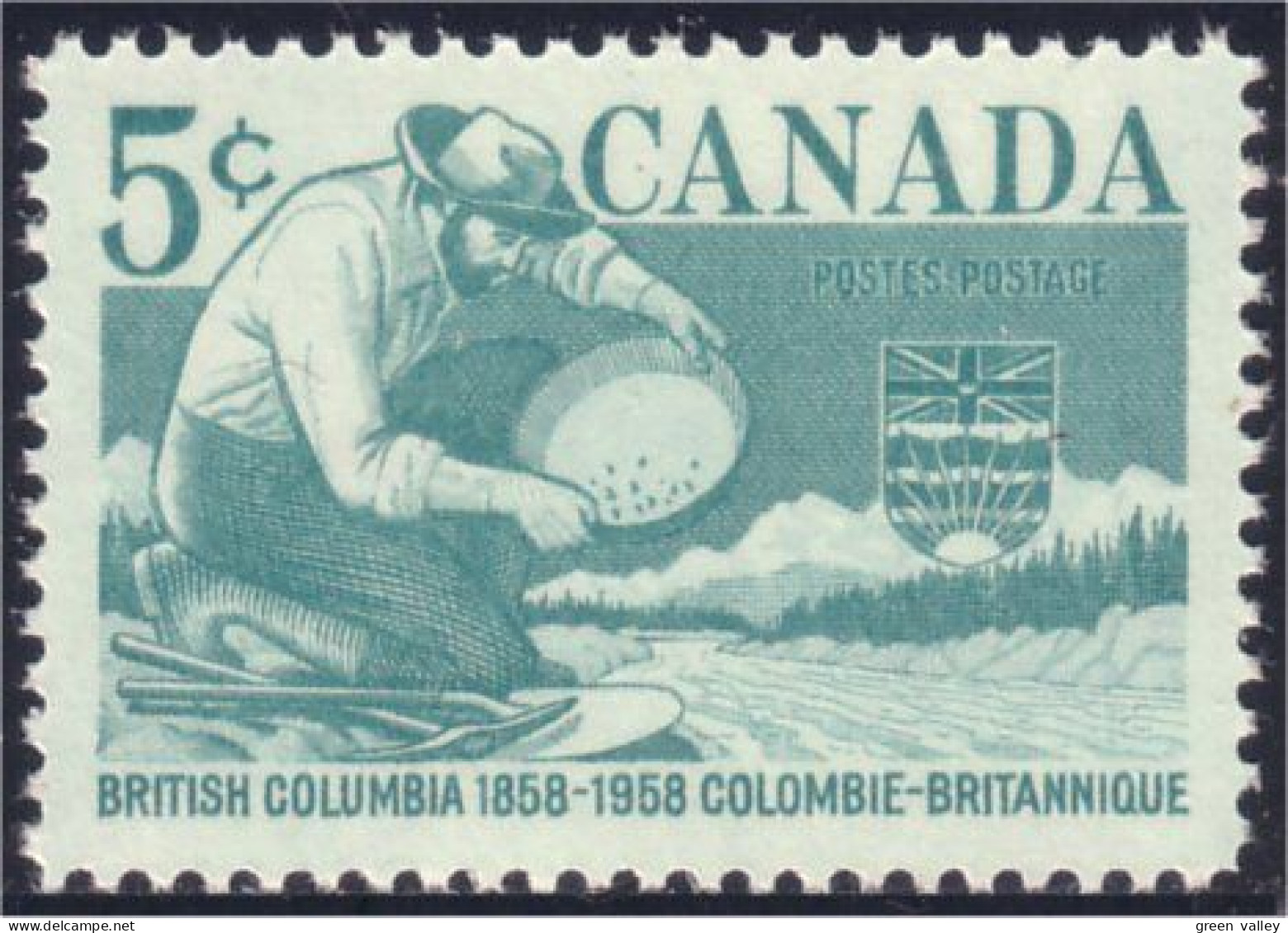 Canada British Columbia Armoiries Coat Of Arms MNH ** Neuf SC (03-77c) - Sellos