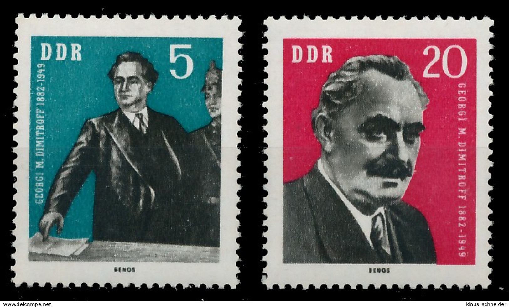 DDR 1962 Nr 893-894 Postfrisch SBC034E - Neufs