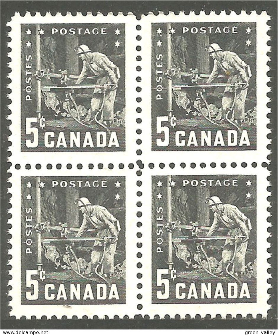 Canada Mines Miner Mining Block/4 MNH ** Neuf SC (03-73d) - Unused Stamps