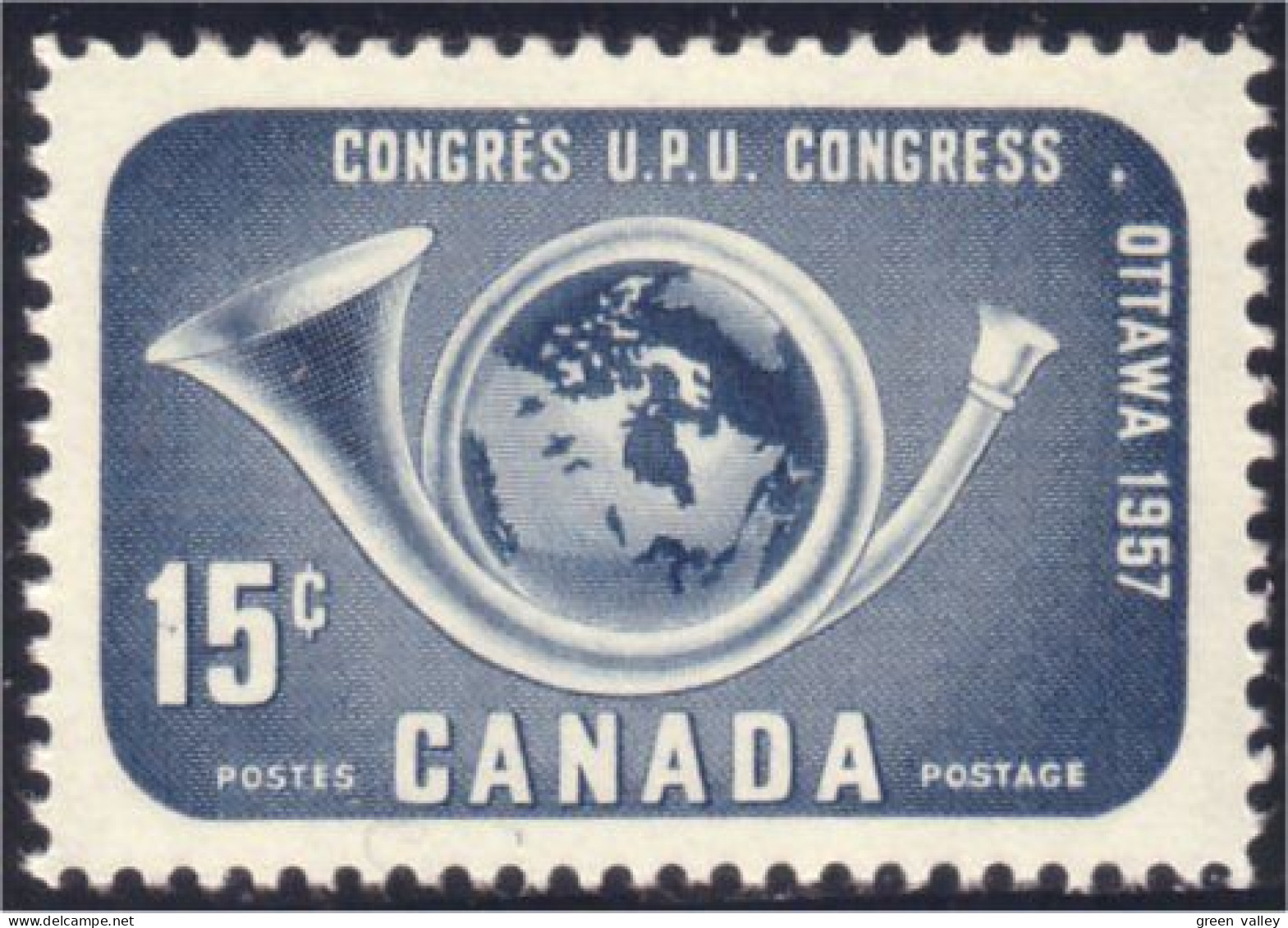 Canada UPU Cor Posthorn Globe MNH ** Neuf SC (03-72c) - Geography