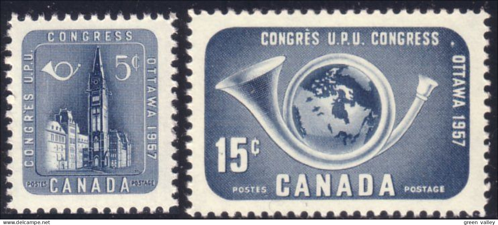 Canada UPU 1957 MNH ** Neuf SC (03-71-72b) - U.P.U.