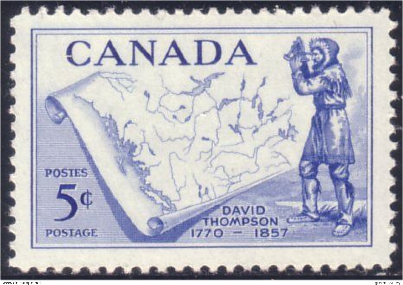 Canada Carte Thompson Map MNH ** Neuf SC (03-70b) - Géographie