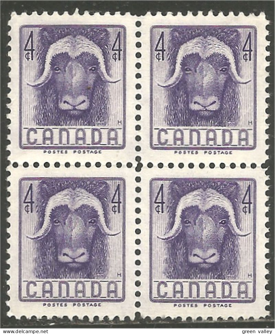 Canada Musk Ox Boeuf Musqué Block/4 MNH ** Neuf SC (03-52f) - Altri & Non Classificati