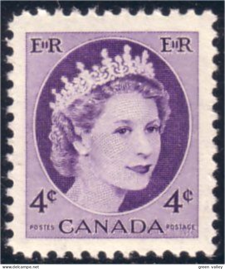 Canada QEII Wilding Violet MNH ** Neuf SC (03-40a) - Ongebruikt