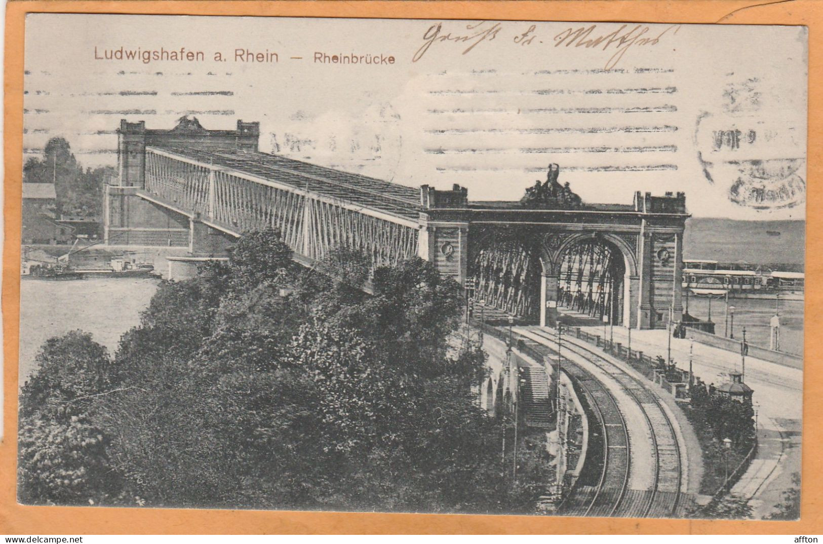 Ludwigshafen Germany 1913 Postcard - Ludwigshafen