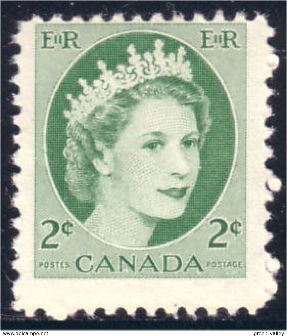 Canada QEII Wilding Vert Green MNH ** Neuf SC (03-38a) - Neufs