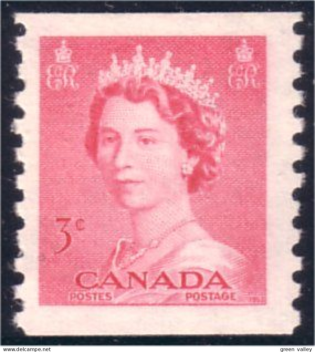 Canada 3c Rose Karsh Roulette Coil MNH ** Neuf SC (03-32) - Ungebraucht