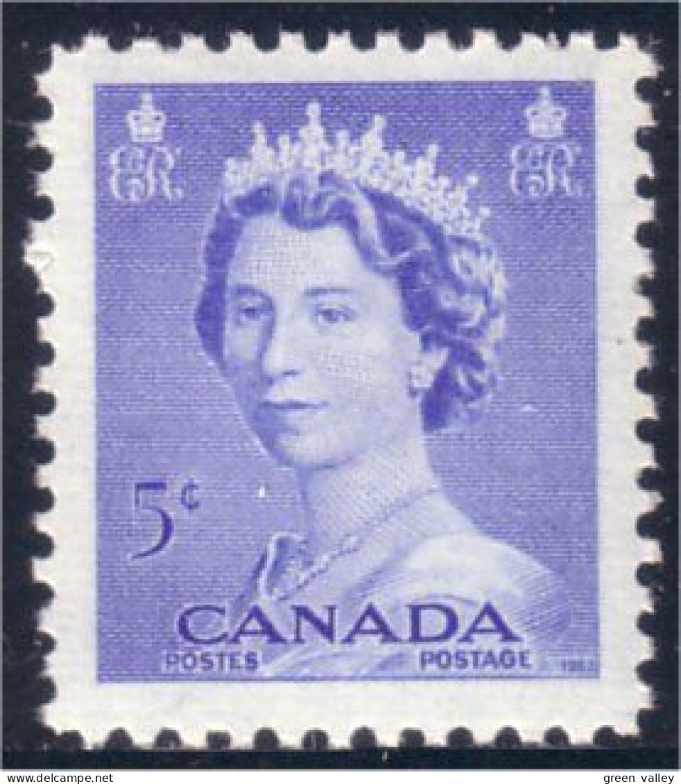 Canada QEII 5c Bleu Blue Karsh MNH ** Neuf SC (03-29a) - Ungebraucht