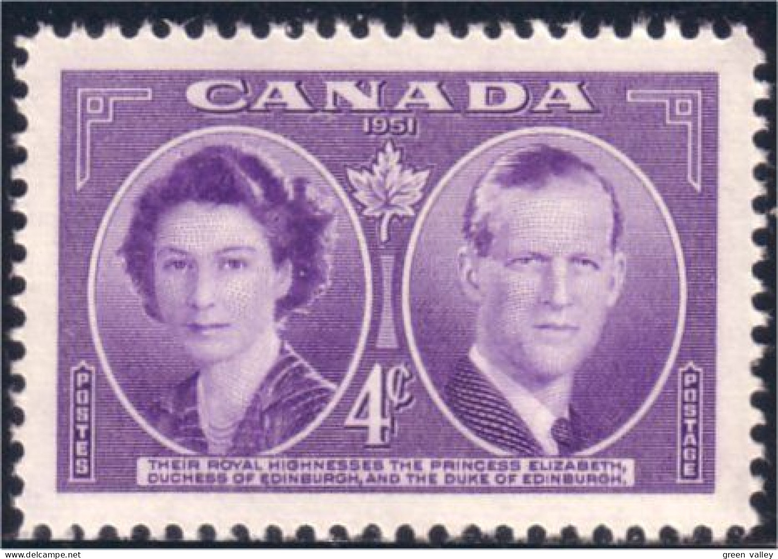 Canada Royal Visit 1951 MNH ** Neuf SC (03-15a) - Neufs
