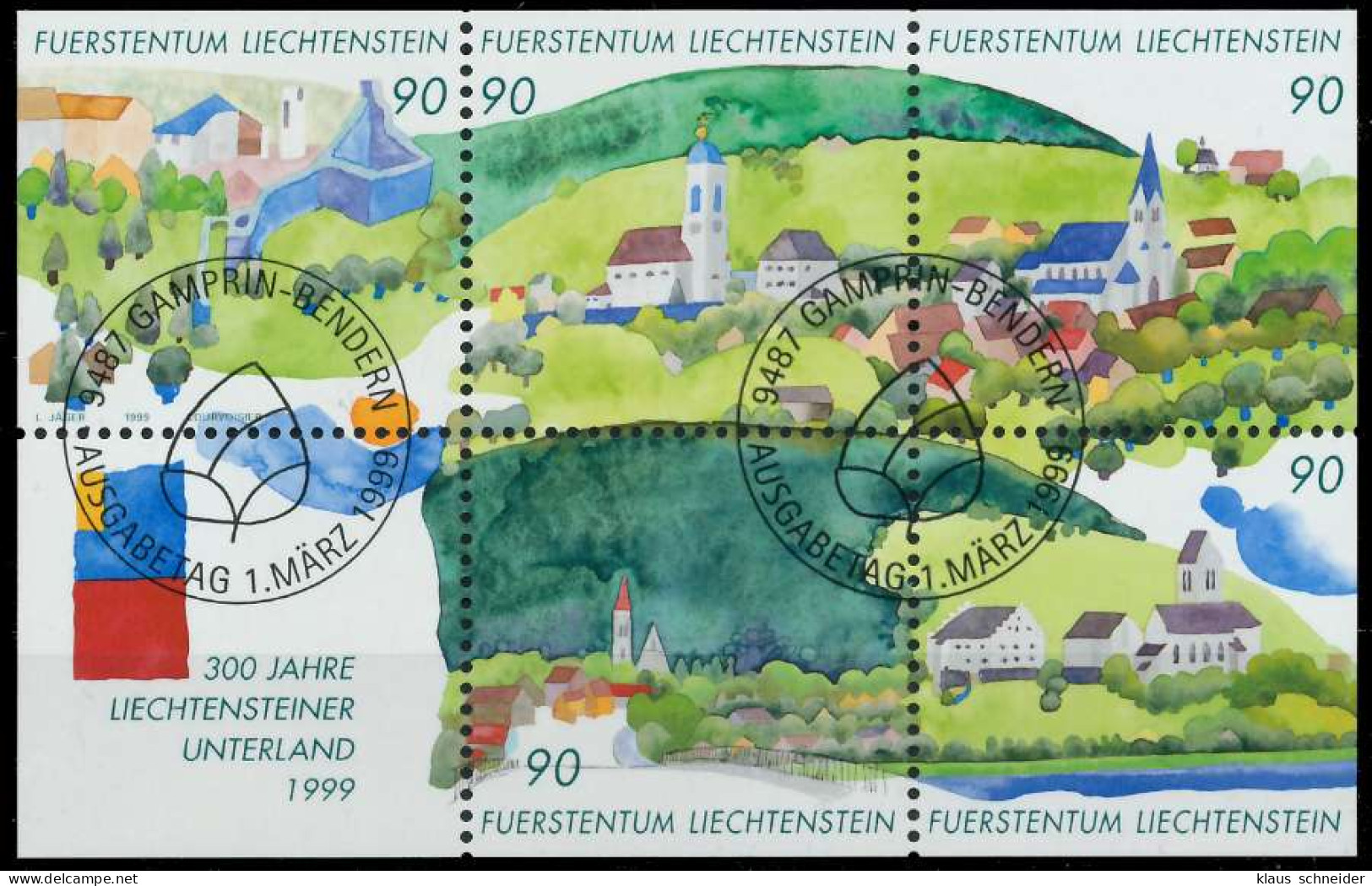 LIECHTENSTEIN BLOCK KLEINBOGEN Block 16 Gestempelt X28E636 - Blokken