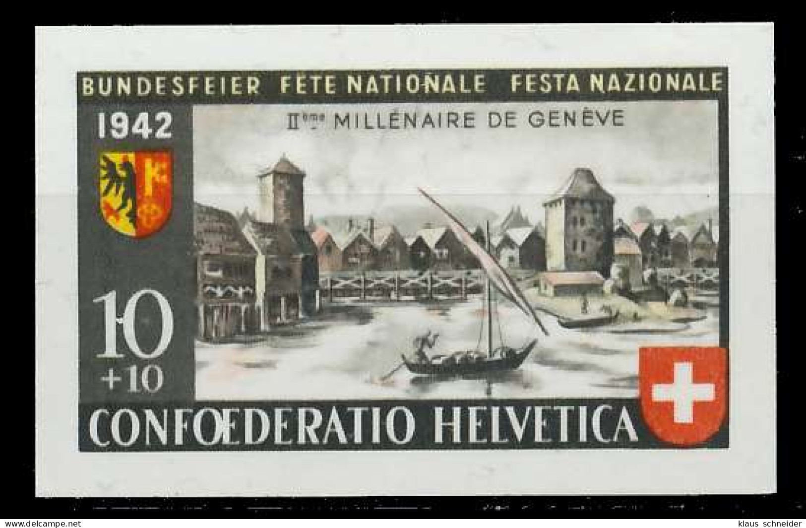 SCHWEIZ PRO PATRIA Nr 410 Postfrisch X2EA452 - Nuevos