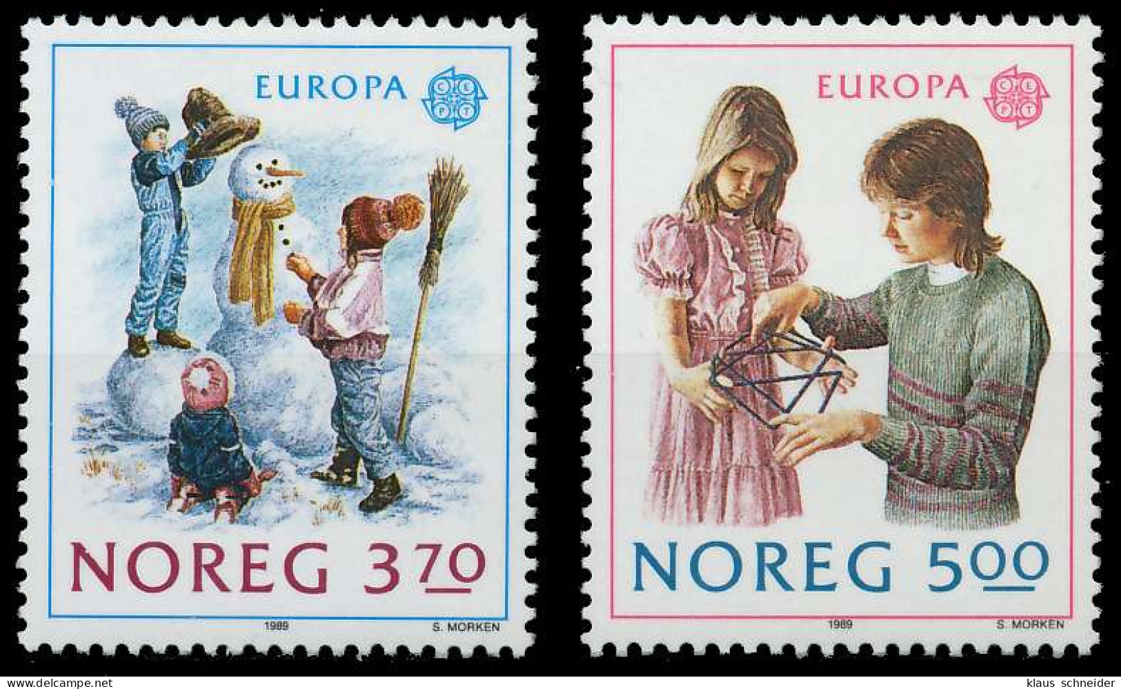 NORWEGEN 1989 Nr 1019-1020 Postfrisch X5CEFA2 - Ungebraucht