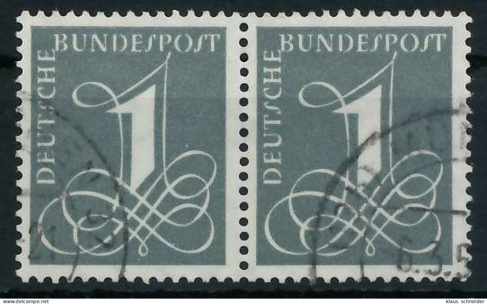 BRD BUND 1955 Nr 226xv Gestempelt WAAGR PAAR X69B99A - Used Stamps