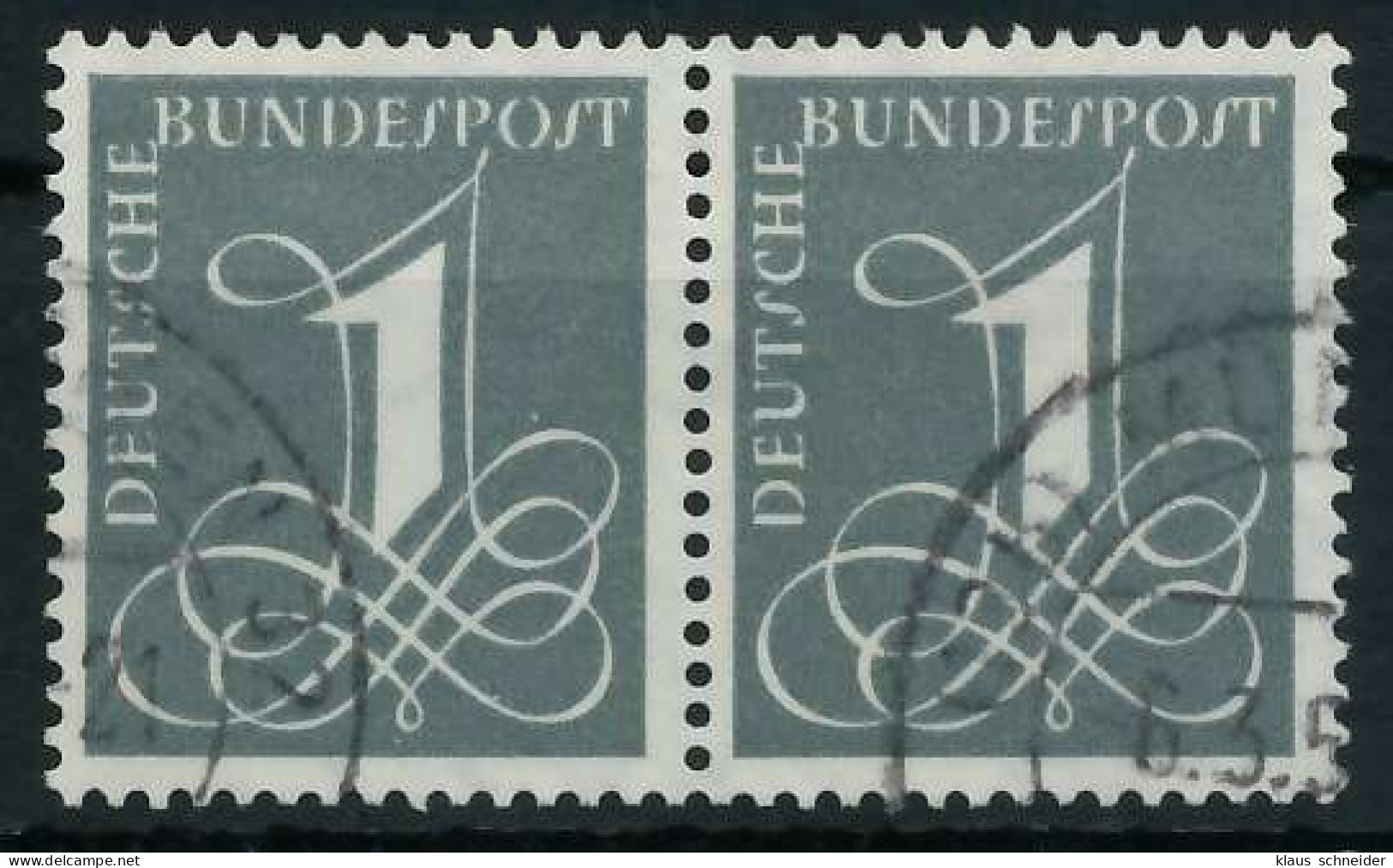 BRD BUND 1955 Nr 226xv Gestempelt WAAGR PAAR X69B99A - Oblitérés