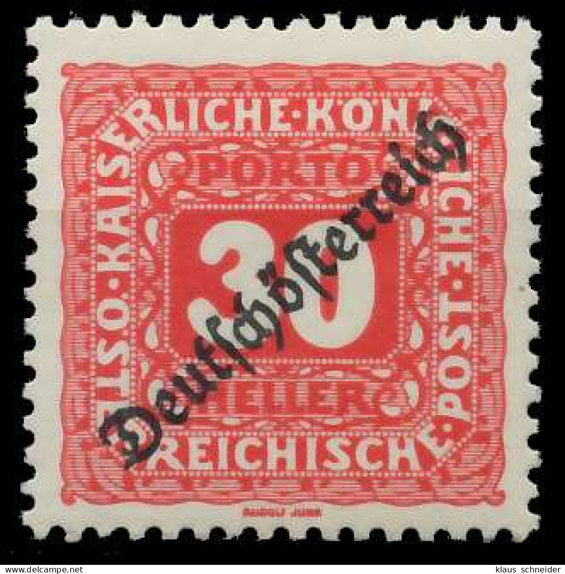 ÖSTERREICH PORTOMARKEN 1919 Nr 69 Postfrisch X74294E - Taxe