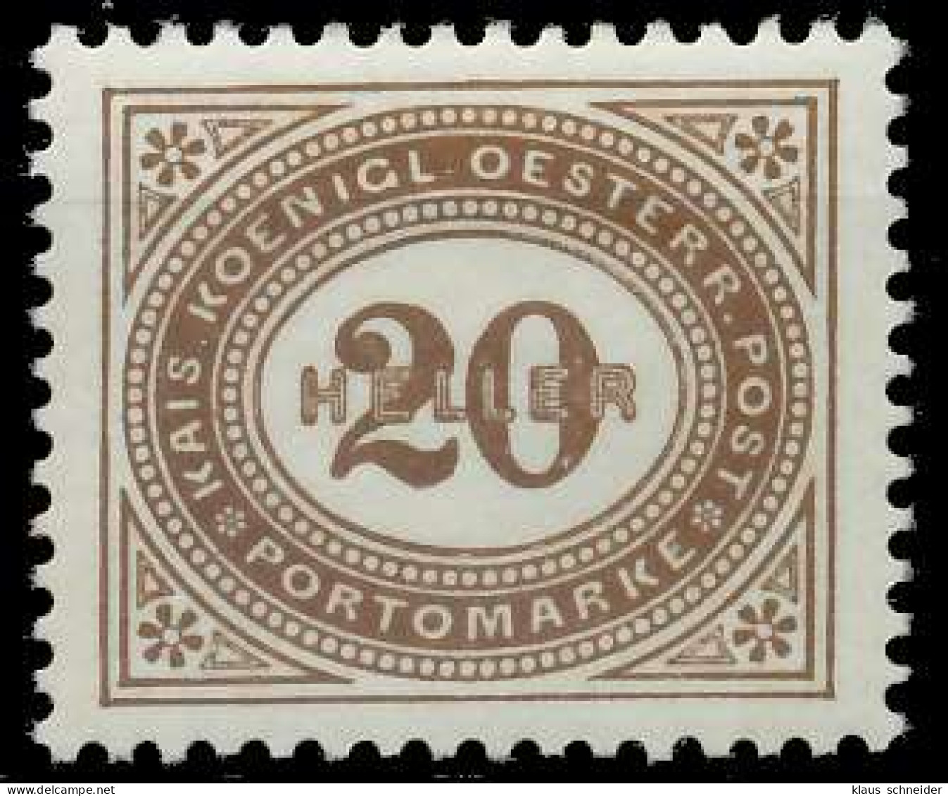 ÖSTERREICH PORTOMARKEN 1900 Nr 31A Postfrisch X7429EA - Taxe