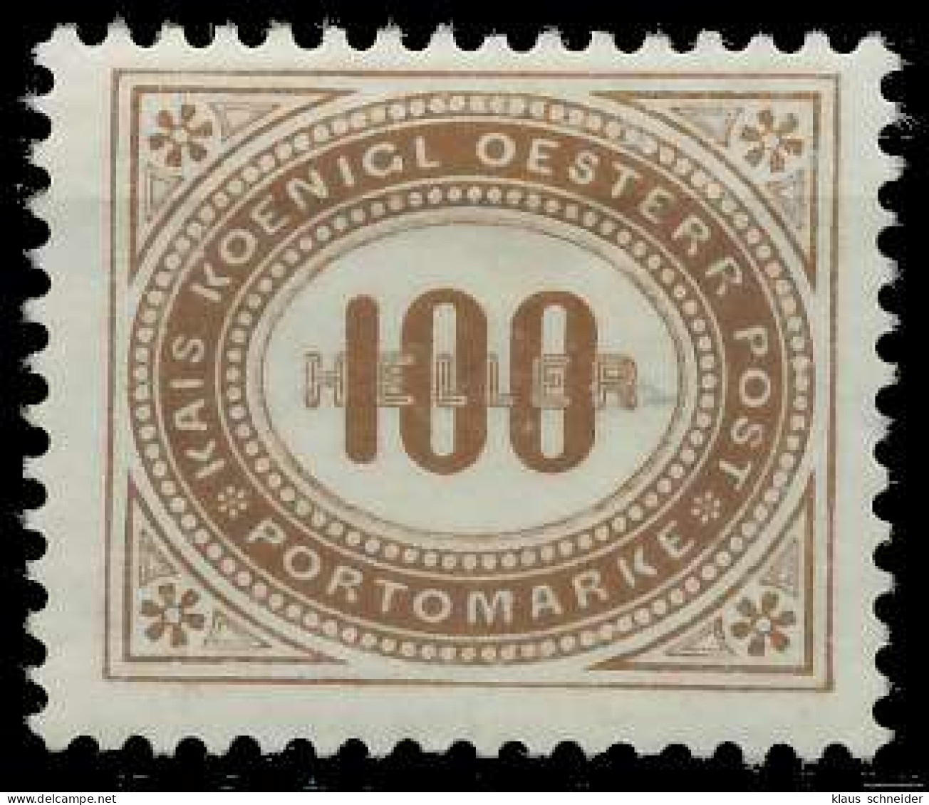 ÖSTERREICH PORTOMARKEN 1900 Nr 33A Postfrisch X7429F6 - Taxe