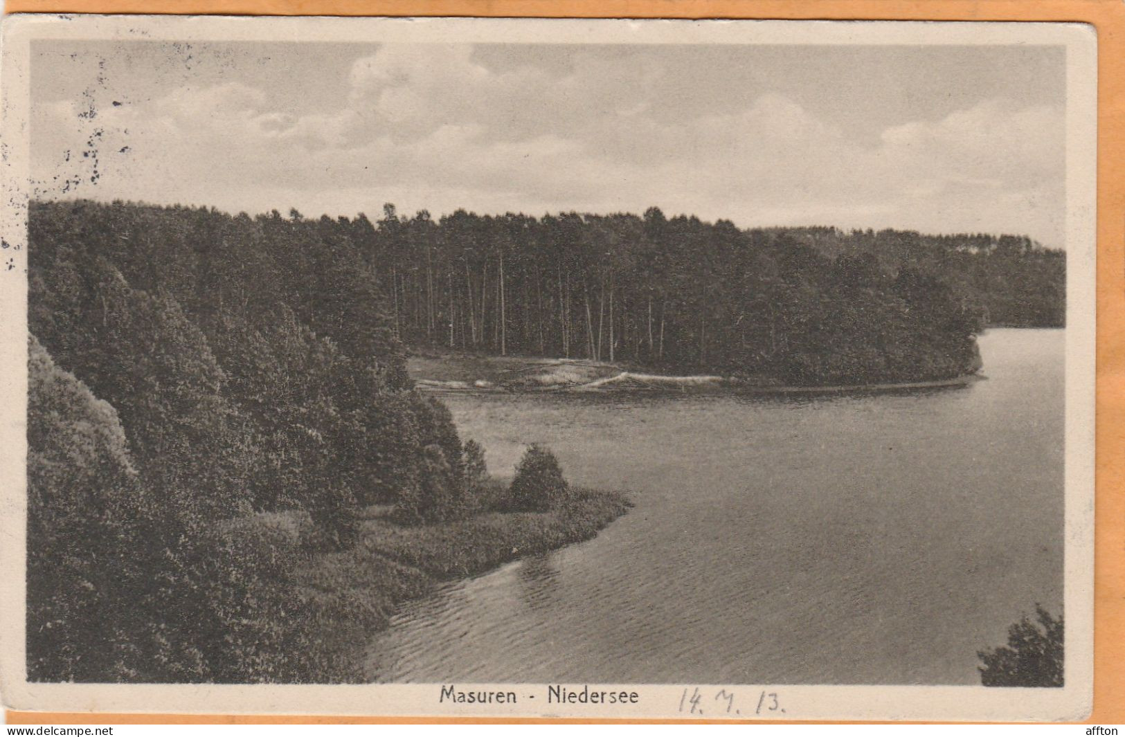 Masuren Niedersee Ruciane-Nida Poland 1913 Postcard - Polen
