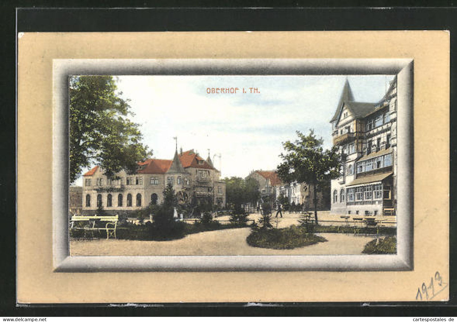 AK Oberhof I. Th., Strasse Im Ortskern Und Gebäude  - Oberhof