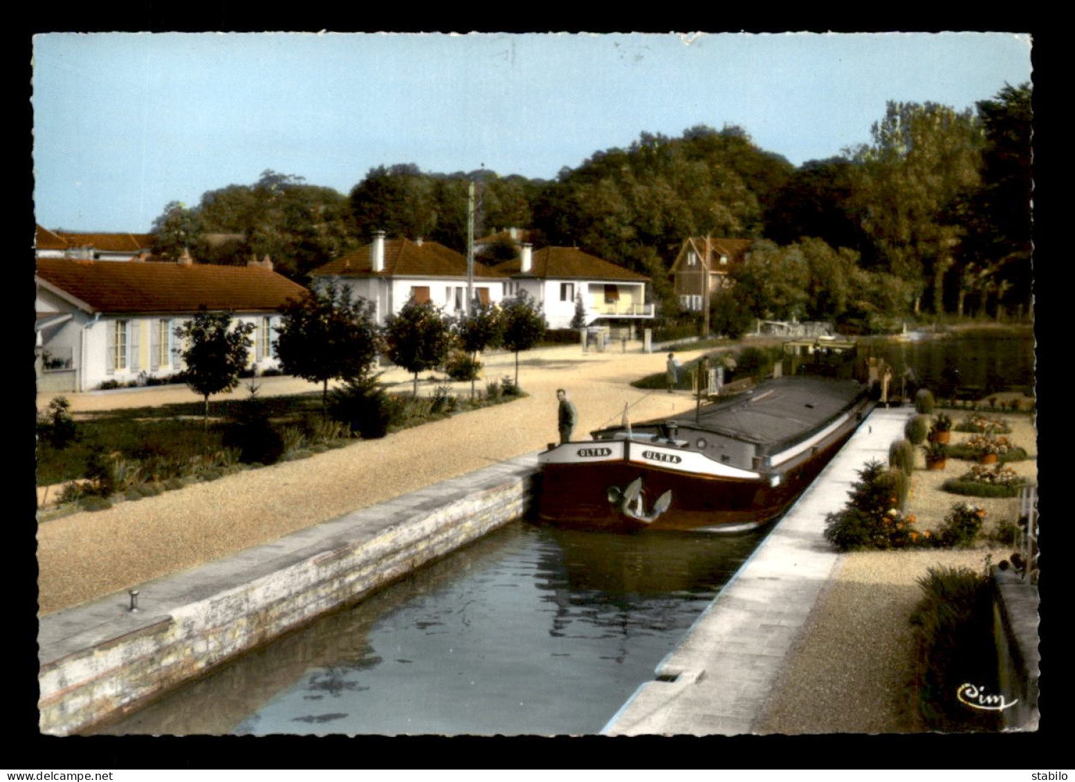 55 - STENAY - LE CANAL ET L'ECLUSE - PENICHE ULTRA - Stenay