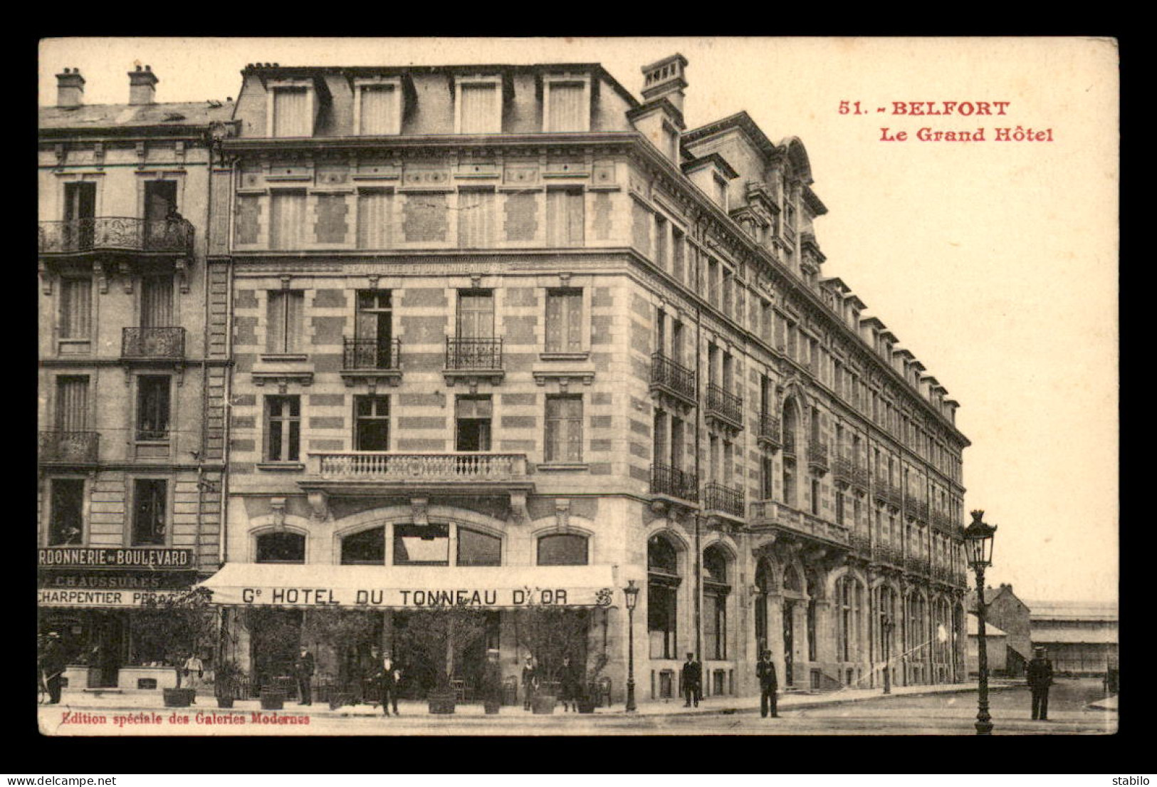 90 - BELFORT - LE GRAND HOTEL DU TONNEAU D'OR - CORDONNERIE CHARPENTIER-PERAT - Belfort - Città