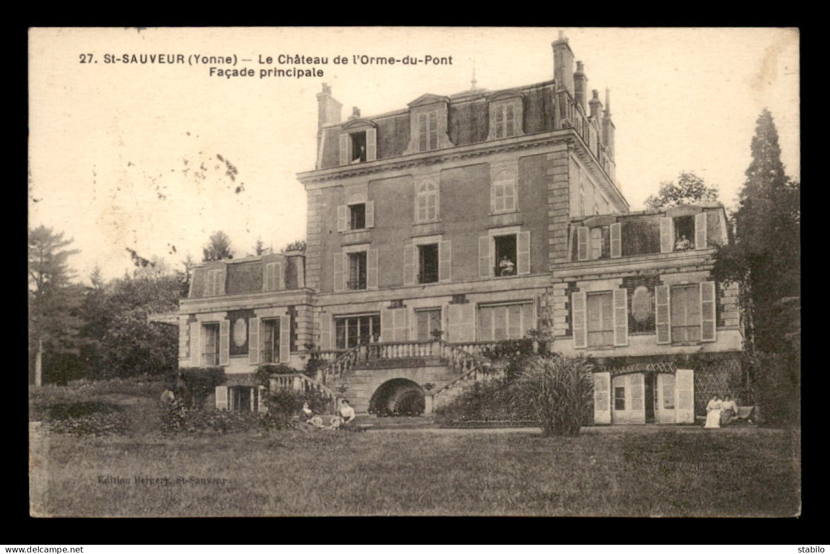 89 - ST-SAUVEUR - LE CHATEAU DE L'ORME-DU-PONT - Saint Sauveur En Puisaye