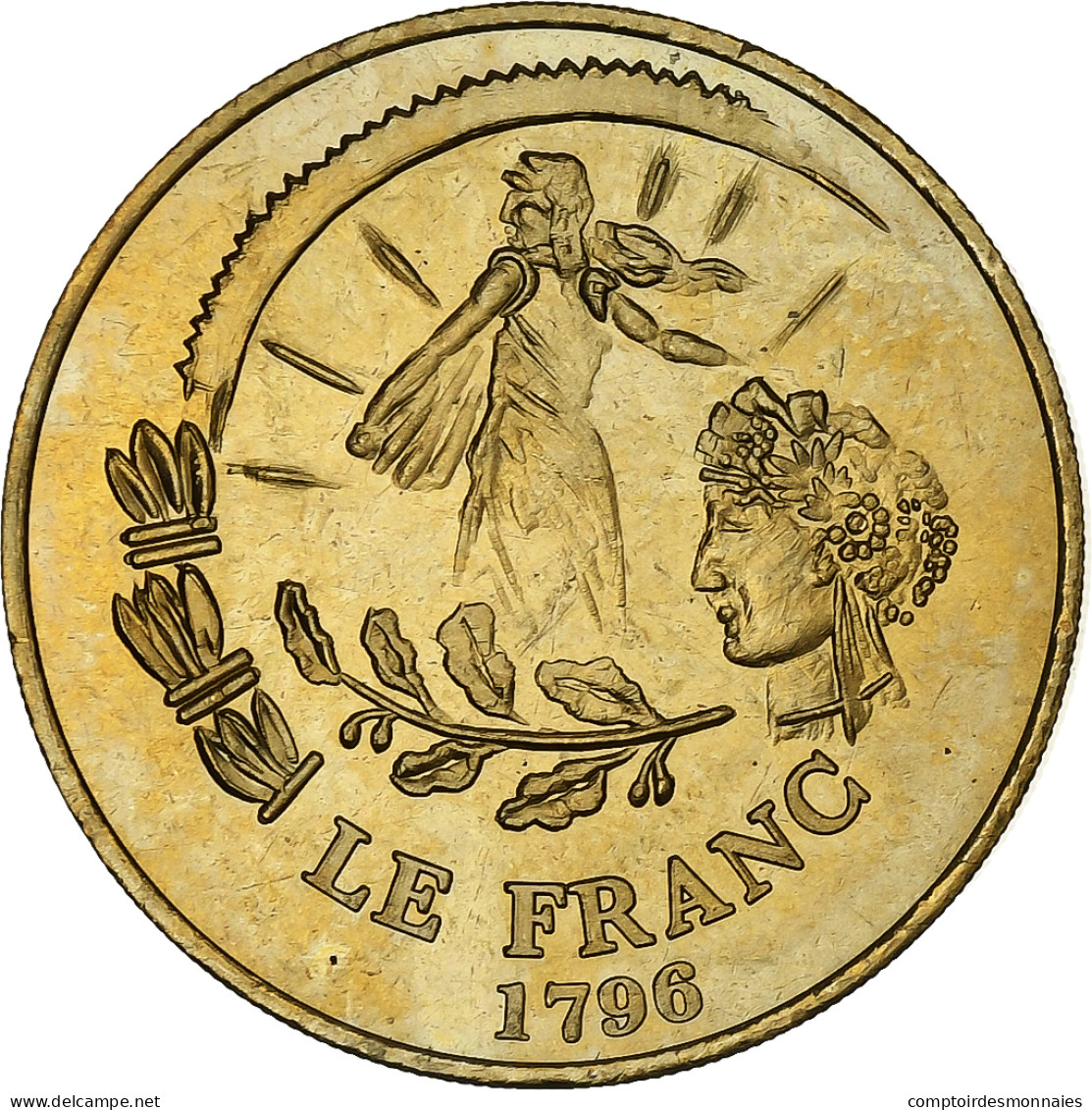 France, Jeton, Du Franc à L'Euro, 2002, Copper-Nickel Gilt, SPL - Other & Unclassified