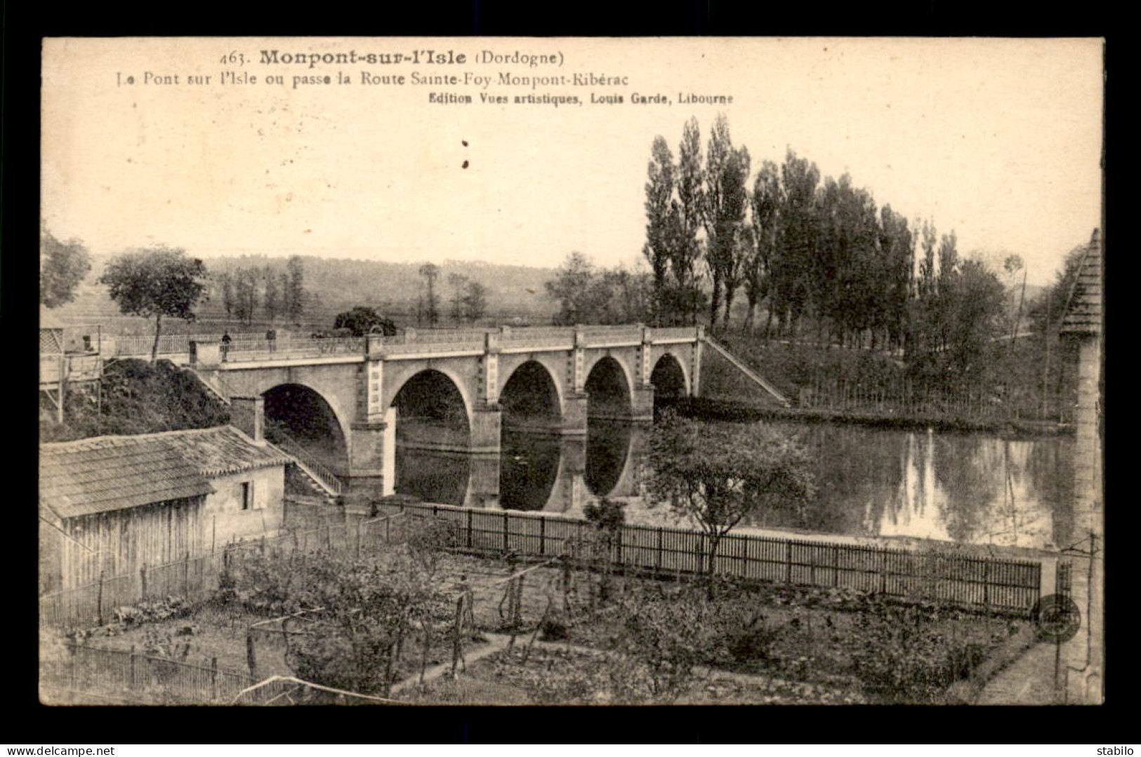 24 - MONTPONT-SUR-L'ISLE - LE PONT SUR LA ROUTE DE STE-FOY - Autres & Non Classés