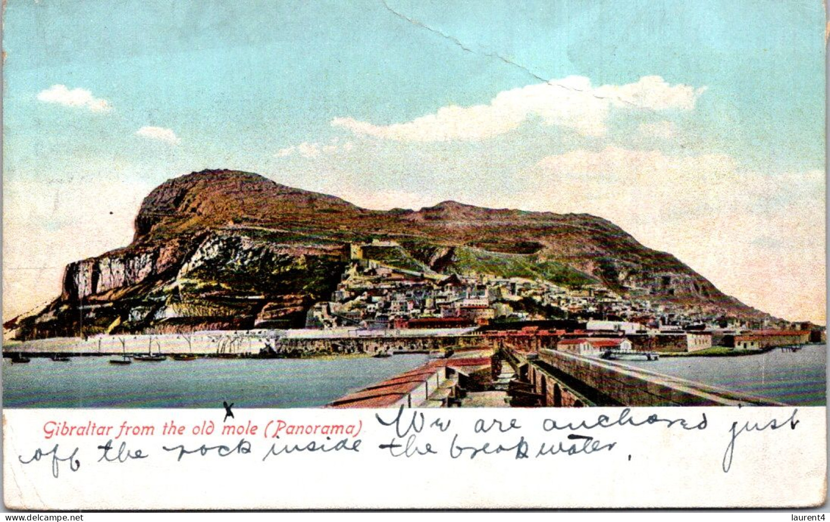 17-4-2024 (2 Z 16) Gibraltar (posted To USA 1910) - Gibraltar