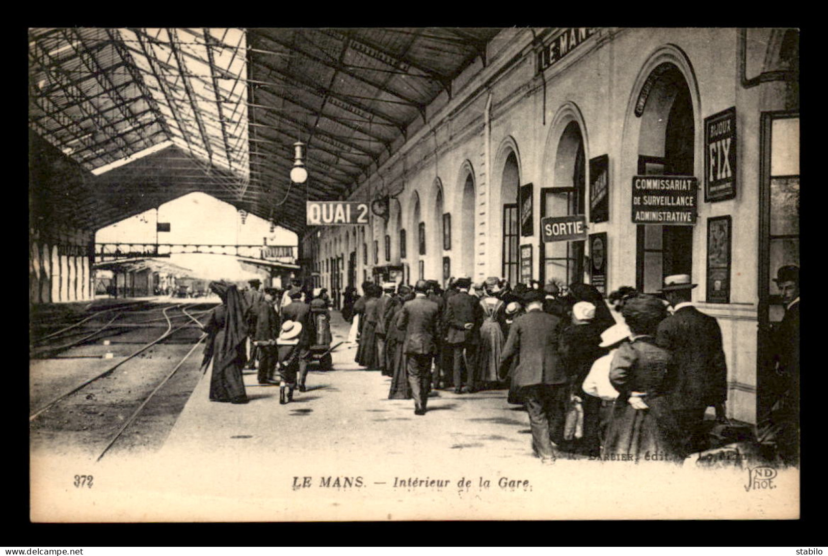 72 - LE MANS - INTERIEURE DE LA GARE DE CHEMIN DE FER - Le Mans