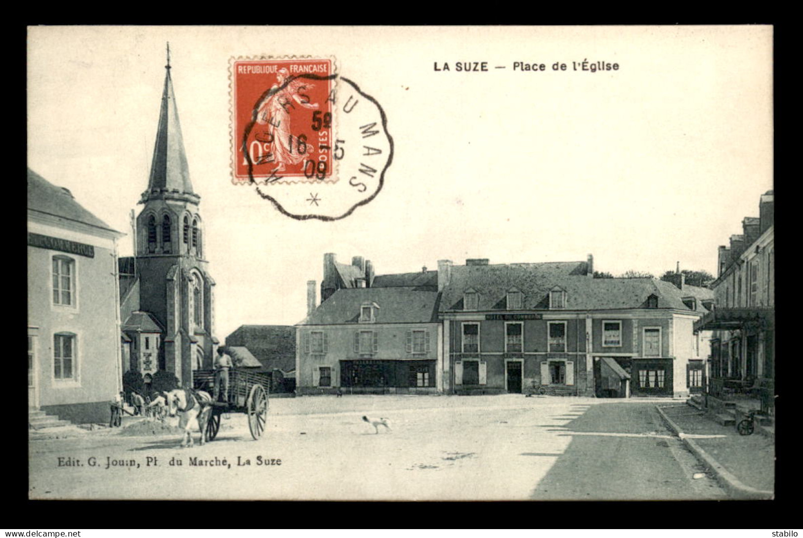 72 - LA SUZE-SUR-SARTHE - PLACE DE L'EGLISE - La Suze Sur Sarthe