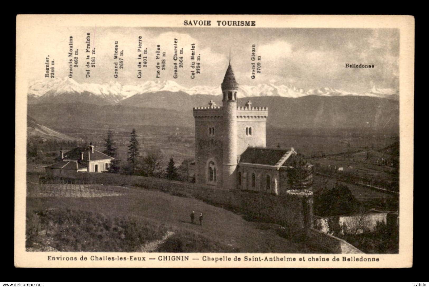 73 - CHIGNIN - CHAPELLE DE ST-ANTHELME ET CHAINE DE BELLEDONNE - Other & Unclassified