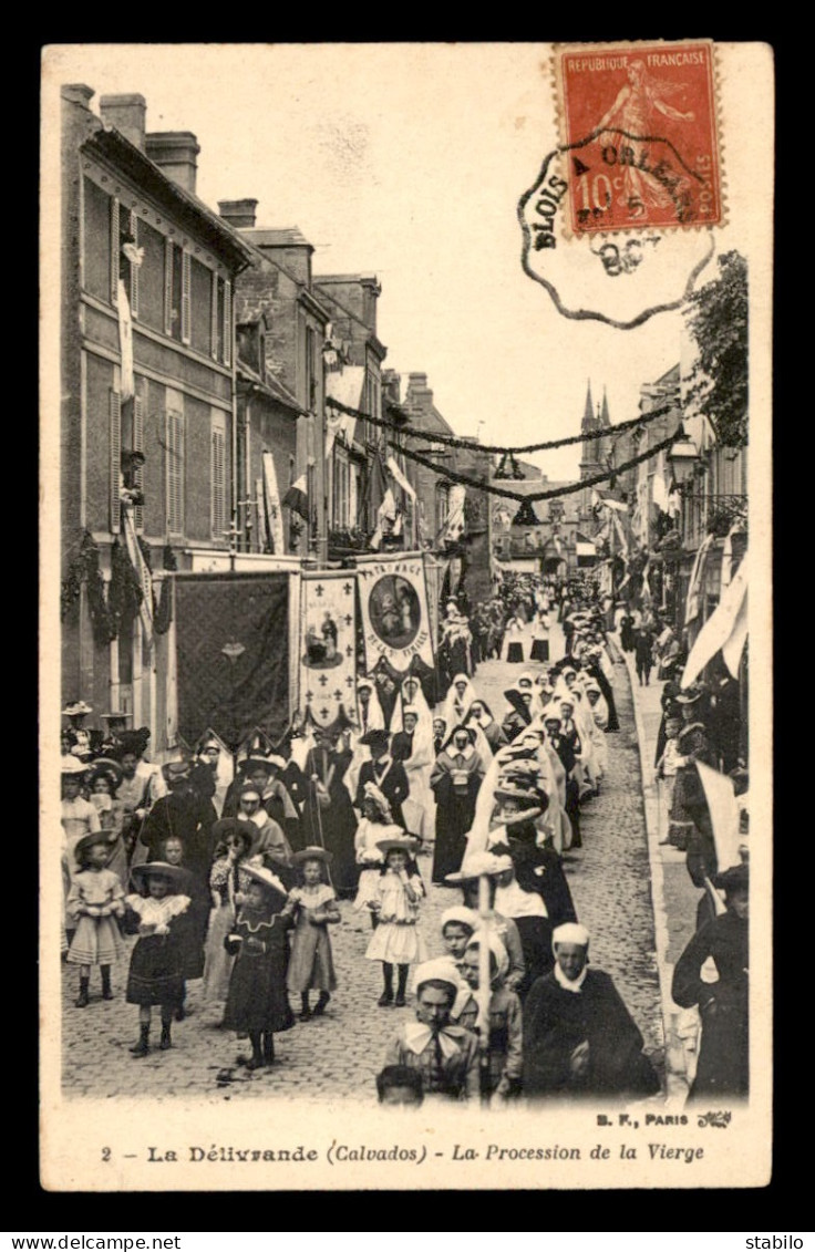 14 - LA DELIVRANDE - ANNIVERSAIRE DU COURONNEMENT DE LA VIERGE - LA PROCESSION - La Delivrande