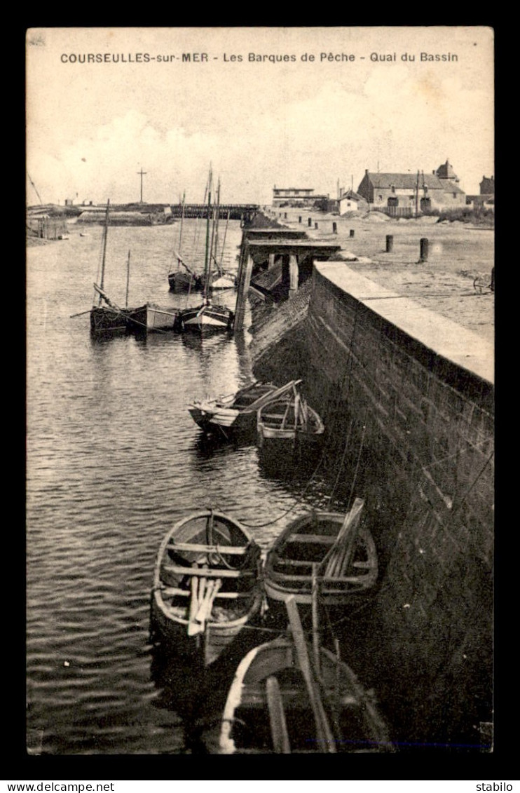 14 - COURSEULLES-SUR-MER - LES BARQUES DE PECHE QUAI DU BASSIN - Courseulles-sur-Mer