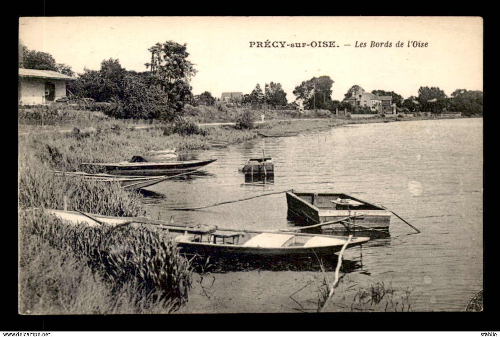 60 - PRECY-SUR-OISE - LES BORDS DE L'OISE - BARQUES - Précy-sur-Oise