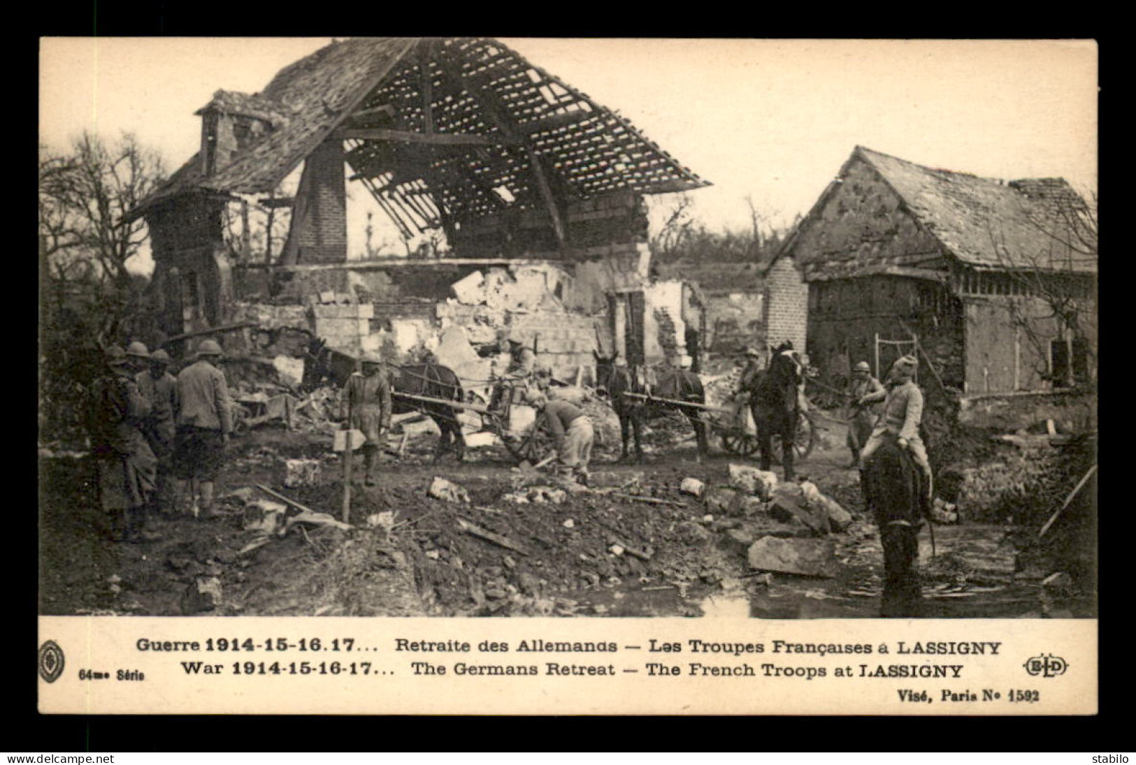 60 - LASSIGNY - GUERRE 14/18 - LES TROUPES FRANCAISES - Lassigny