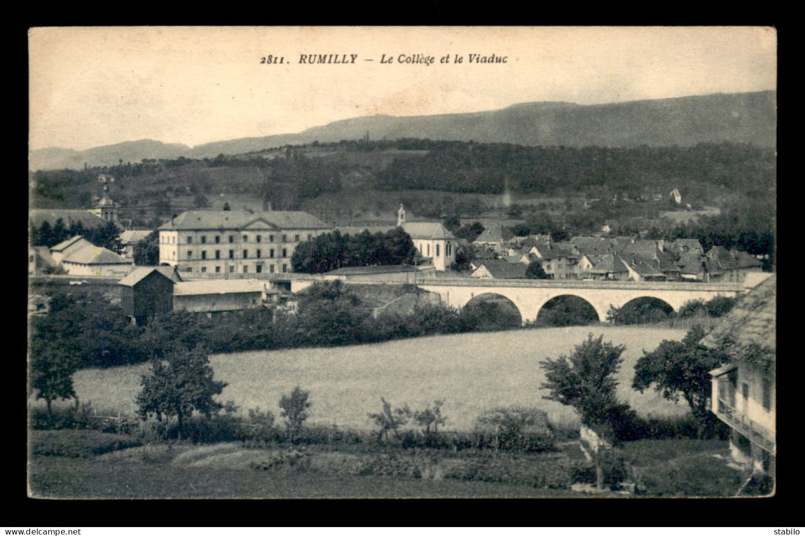 74 - RUMILLY - LE COLLEGE ET LE VIADUC - Rumilly